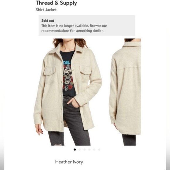 Thread & Supply Traverse City Shacket Shirt Jacket Sz S NWT - Picture 3 of 3